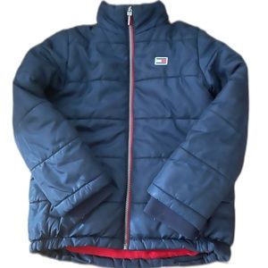 Tommy Hilfiger Puffer Coat, the size says M (10/12) but fits like a Women’s S